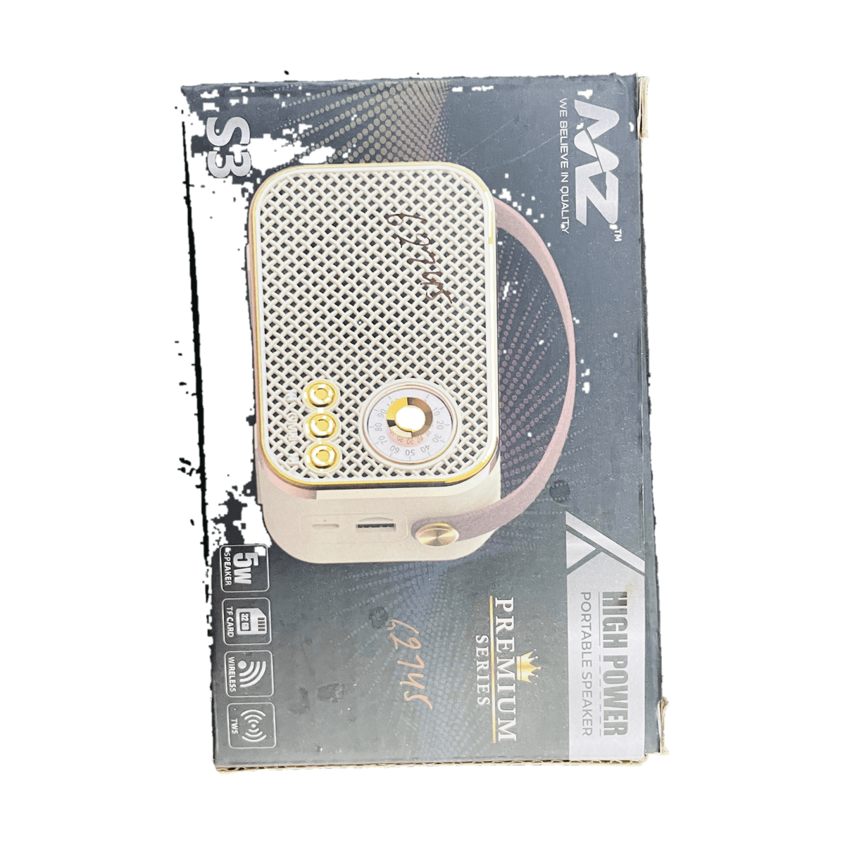 MZ S3 portable wireless speaker retail box front