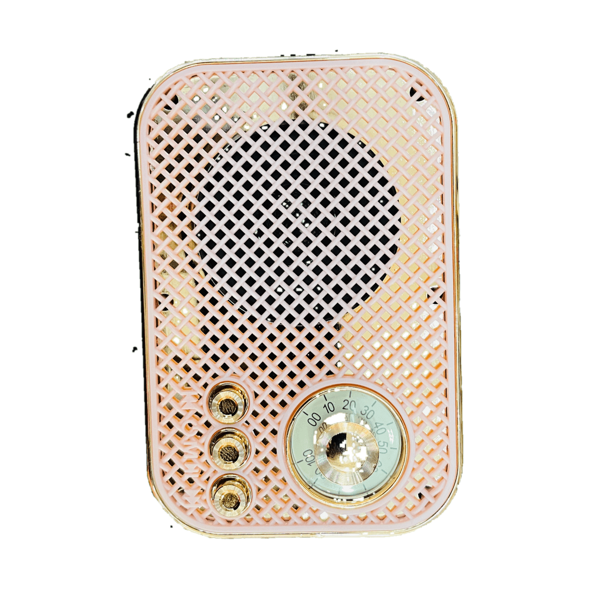 MZ S3 Premium 5W Portable Wireless Speaker with TWS - Pink & Gold